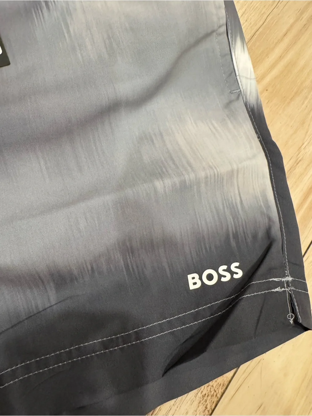 Hugo Boss Black & Gray Ombre Swim Trunks